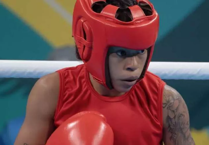 Yuliett Hinestroza pelea en la categoría de 50 kilogramos. Foto: COP