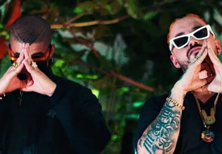 Bad Bunny y J Balvin en el 'videoclip' de 'Que pretendes'. Foto: Youtube