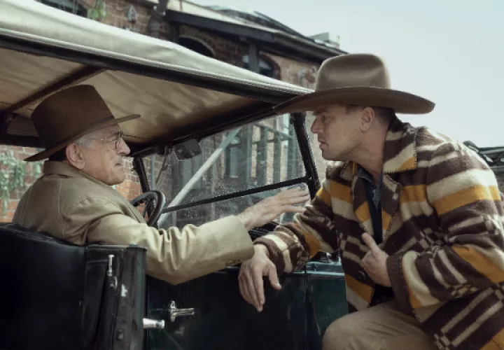 Robert De Niro y Leonardo DiCaprio. Foto:  Apple TV+
