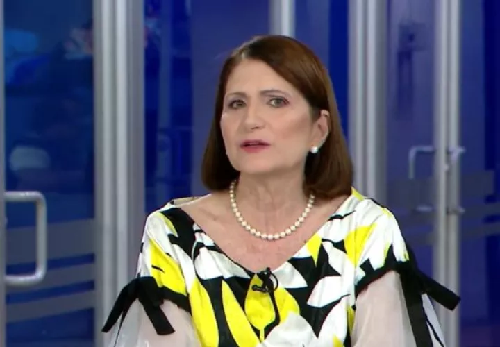 La candidata a vicepresidenta por los partidos Realizando Metas (RM) y Alianza, Marta Linares de Martinelli.