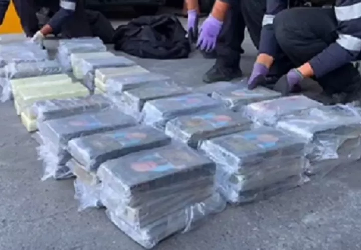 Se contabilizaron 73 paquetes rectangulares de drogas, forrados en cinta adhesiva. Foto: Diomedes Sánchez S.