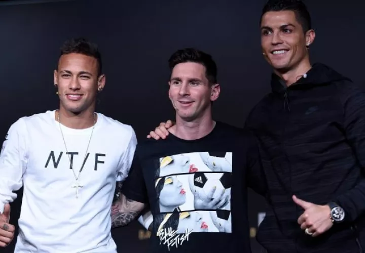 Neymar, Messi y Ronaldo, los futbolistas mejores pagados. Foto: EFE