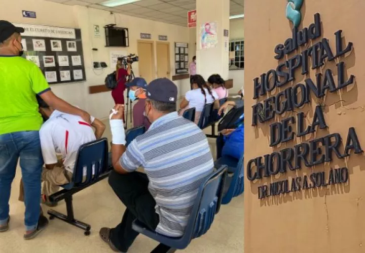 La capacidad del cuarto de urgencia del hospital Nicolás A. Solano que atiende entre 250 a 300 paciente por día, se ha visto disminuida. Foto: Eric Montenegro