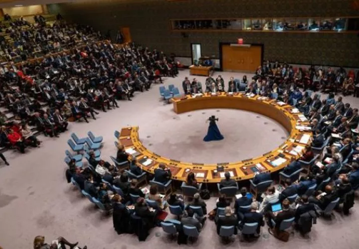 Sesión plenaria del Consejo de Seguridad de la ONU, en la sede de las Naciones Unidas, en Nueva York. Foto: EFE