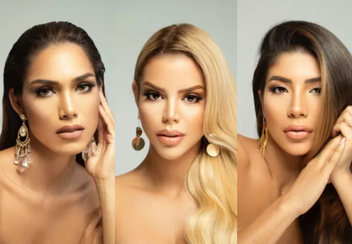 Marlenis Santamaría (Miss Global), Barbara Mora (Miss Elite) y Daniela Jiménez (Universal Woman). Fotos: @franciscoandara