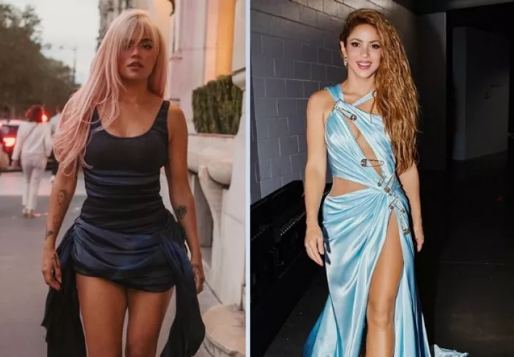 Karol G y Shakira, están en esta lista de más nominados. Foto: Instagram