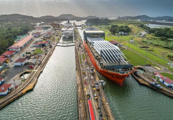 Canal de Panamá enfrenta limitaciones debido a la falta de lluvias. Foto: Canal de Panamá