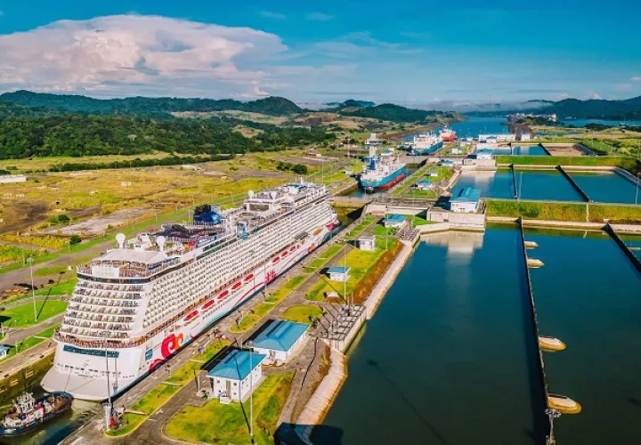 El tercer juego de esclusas del Canal tiene siete años de funcionamiento. Foto: Cortesía ACP