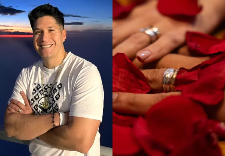 Chyno Miranda y la fotografía con la que anunció su matrimonio. Fotos: Instagram