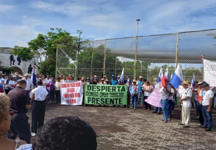 En medio de actos culturales reafirmaron su decisión sobre la manifestación en contra del contrato minero. Foto / Diómedes Sánchez.