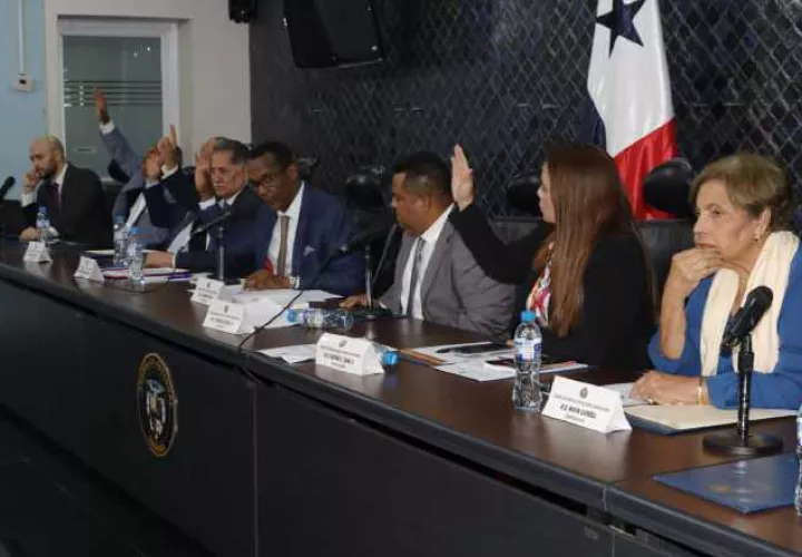 Momento de la votación del proyecto en la comisión de Gobierno. Foto: Víctor Arosemena