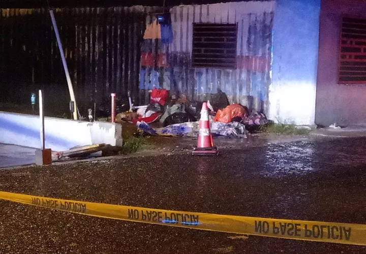 Sitio en la comunidad de La Sagrada Resurrección donde quedó el cuerpo de la víctima. Foto/Cortesía