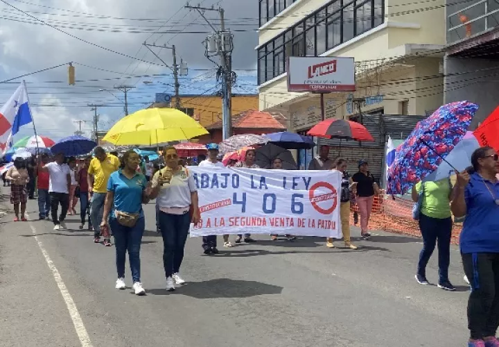 La marcha negra de hoy está convocada para realizarse durante las horas de la mañana, partiendo del Parque Libertador en La Chorrera. Foto. Ilustrativa