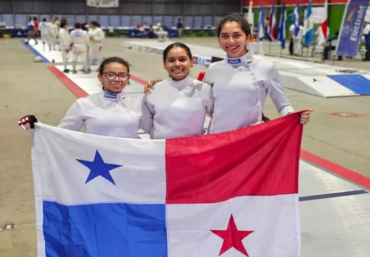 Panamá en esgrima en la rama femenina. Foto: Cortesía.