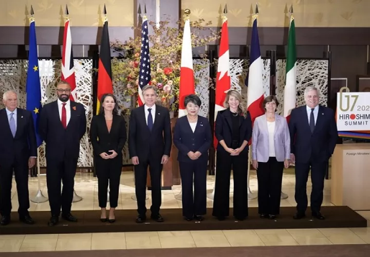 La reunión de cancilleres del G7 se celebró esta semana en Tokio. Foto: EFE