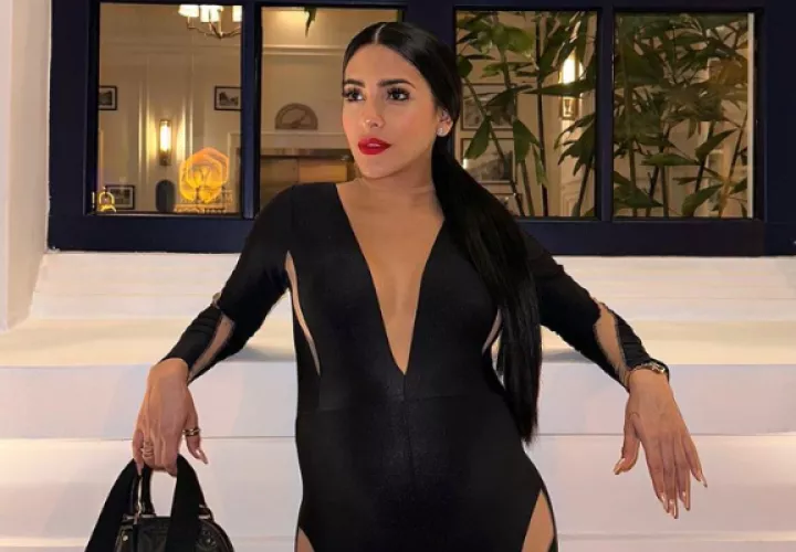 'Outfit' que Jacky Guzmán usó para la salida con su bebé. Foto: Instagram