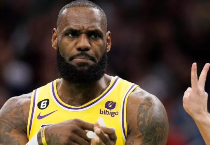 LeBron James,  jugador de los Lakers. Foto: EFE