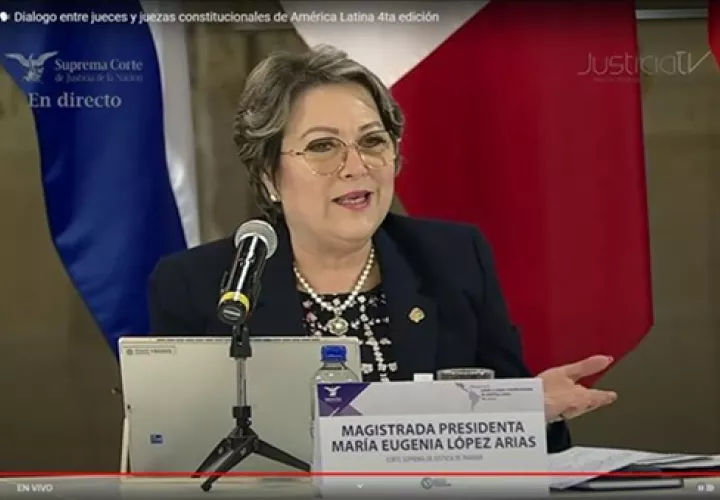 María Eugenia López, presidenta de la Corte Suprema de Justicia. Archivo