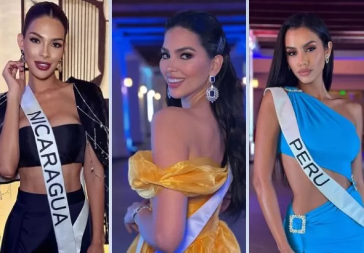 Sheynnis Palacios, Nicaragua; Natasha Vargas, Panamá; y Camila Escribens, Perú. Fotos: Instagram