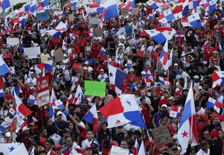 Las protestas se desarrollan en Panamá desde octubre. Foto: EFE