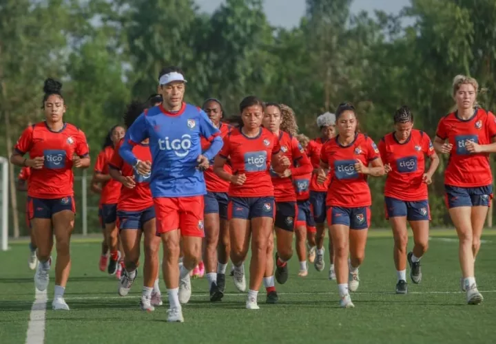Panamá femenina durante los entrenamientos. Foto: Fepafut
