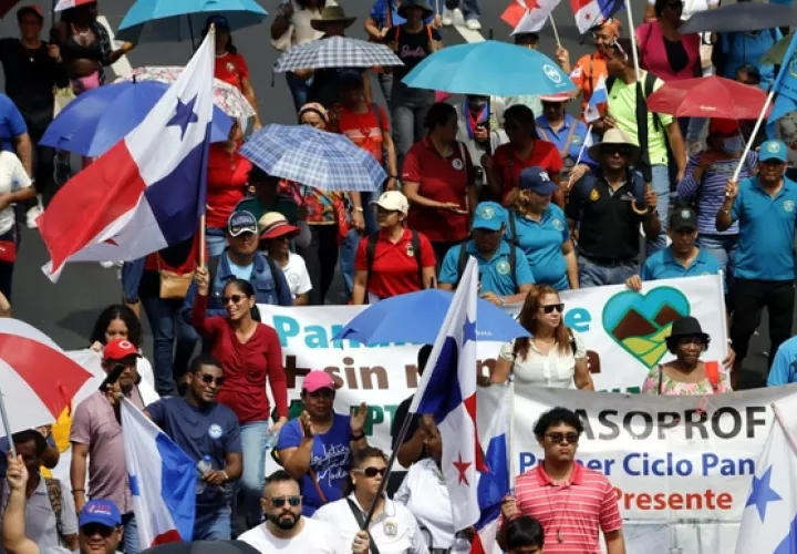 Los docentes se mantienen en huelga desde el 23 de octubre. Foto: Víctor Arosemena