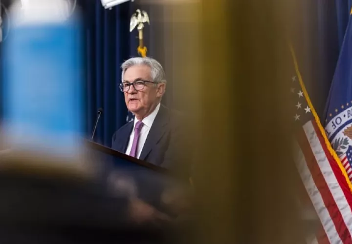 El presidente de la Reserva Federal de EE.UU., Jerome Powell, durante su participación en un evento. Foto: EFE