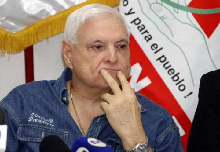 Ricardo Martinelli, candidato presidencial por los partidos Realizando Metas y Alianza. Víctor Arosemena.