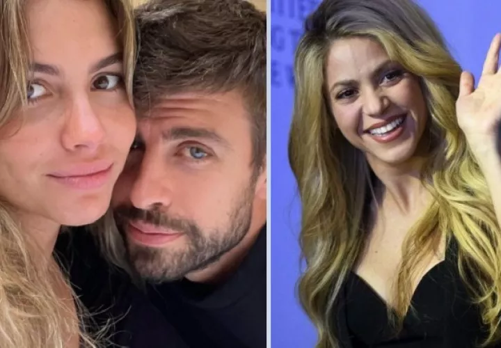 Clara chia, Piqué y Shakira. Fotos
