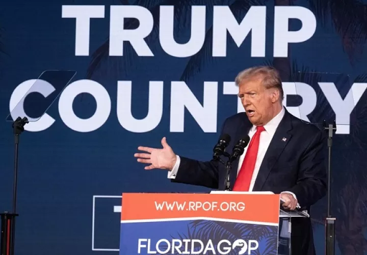 El complicado futuro judicial de Trump  parece no hacer mella en su popularidad. Foto: EFE