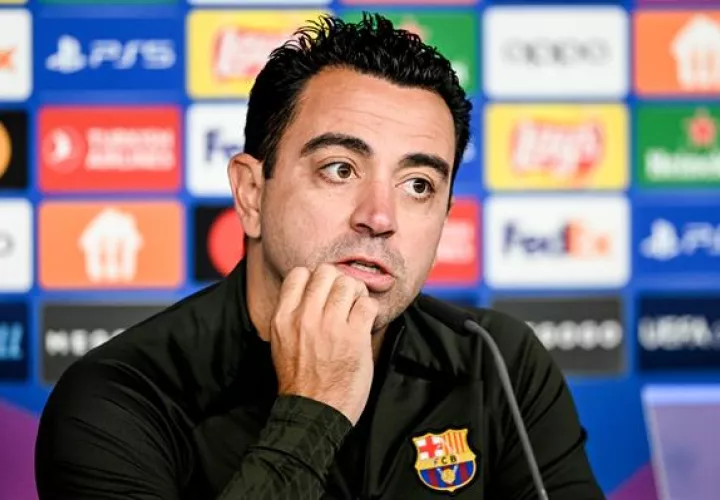Xavi Hernández, técnico del Barcelona. Foto: EFE