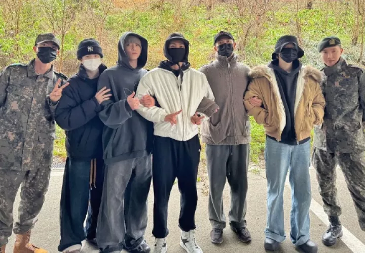 Jin, Suga, Jungkook, V, RM, Jimin y J-Hope. Foto: @uarmyhope