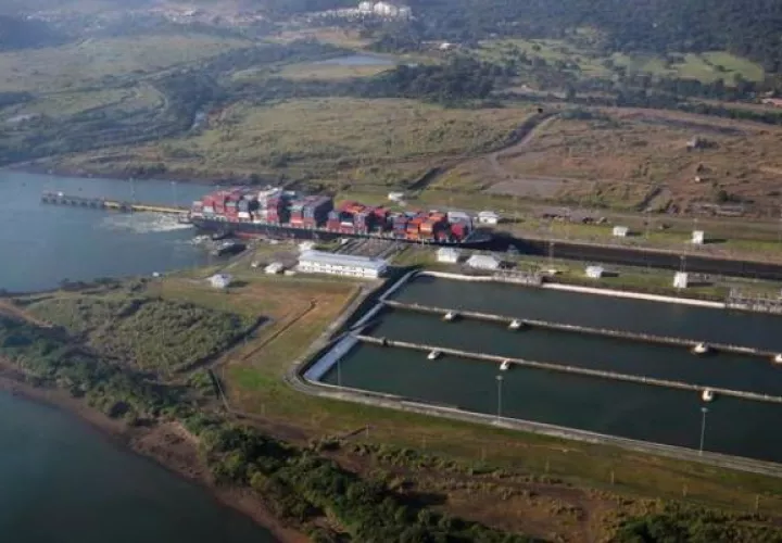 Las esclusas de Cocolí en el Canal de Panamá. Foto: EFE