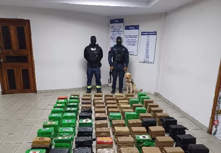 Investigan si el contenedor fue contaminado con la droga en Honduras o en territorio panameño. Foto. Proteger y Servir