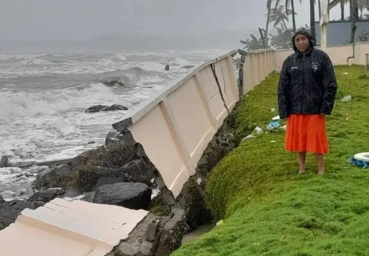Varios sectores de las comunidades de la Costa Abajo de Colón han resultado afectados. Foto / Diómedes Sánchez.
