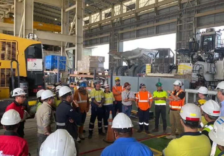 Recientemente,  el CEO de First Quantum, Tristan Pascall, visitó Panamá y se reunió con algunos colaboradores de la mina de cobre. Foto: Cortesía
