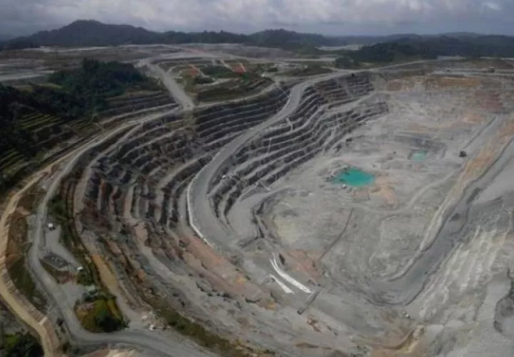 La mina Cobre Panamá ocupa unas 13,600 hectáreas de concesión. Foto: EFE