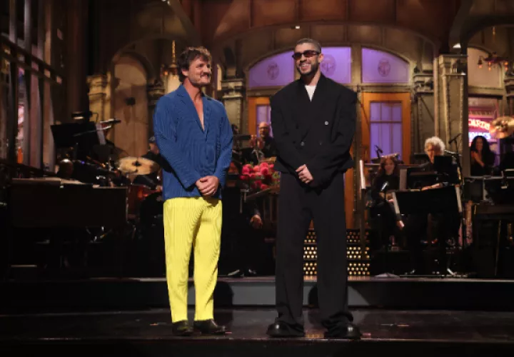 Pedro Pascal y Bad Bunny. Foto: Cortesía