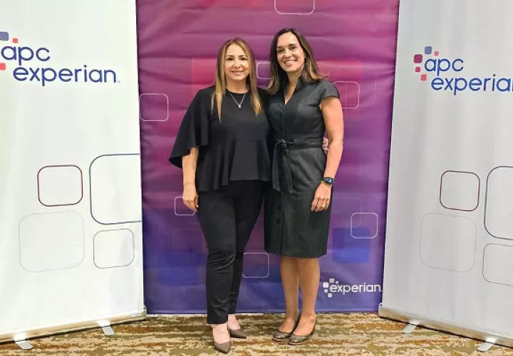 Giovanna Cardellicchio, Country Manager de Experian en Panamá, y Mariana Pinheiro , CEO de Experian para la región de América Latina. Foto: Cortesía