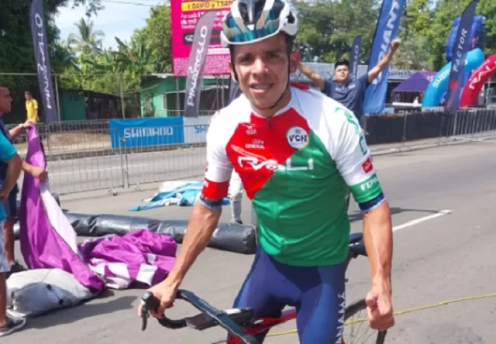 Franklin  Archibold es el nuevo líder de la Vuelta  Ciclista a Chiriquí. Foto: Fepaci