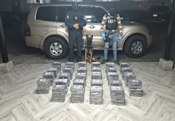 En el 2023 en la provincia de Colón se decomisaron casi 50 toneladas de droga, en acciones realizadas por la Fiscalía especializada en delitos relacionados con drogas de Colón y Guna Yala. Foto. Diomedes Sánchez