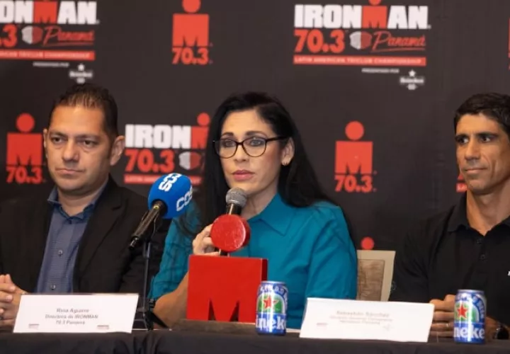 Rina Aguirre dio detalles del Ironman 70.3 de Panamá versión 2024. Foto: Cortesía