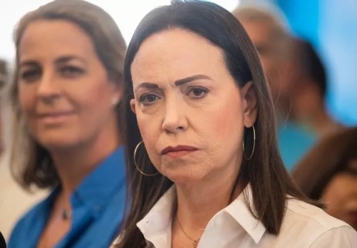 La líder opositora venezolana María Corina Machado expondrá este lunes su postura. Foto: EFE