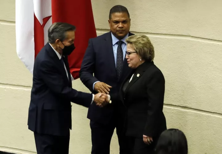 Magistrada María Eugenia López. Víctor Arosemena