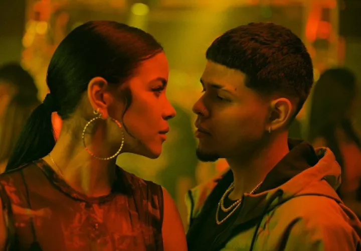 MariGaby y 'El Tachi' en 'Tumbadores'. Foto: @tumbadoresmovie