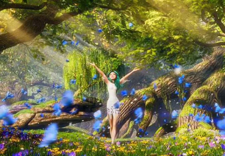 Mavka es una es una ninfa y alma del bosque. Foto: Fotograma de la película