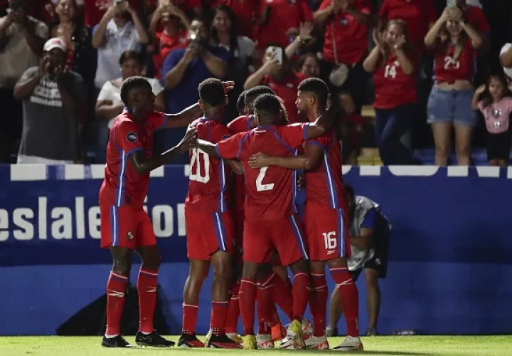 Jugadores de la selección de fútbol de Panamá. Foto: EFE