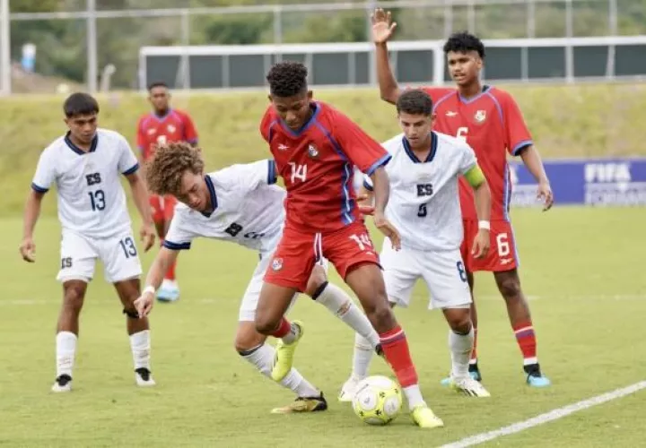 Panamá se impuso a El Salvador en el torneo Sub-20. Foto: Fepafut 