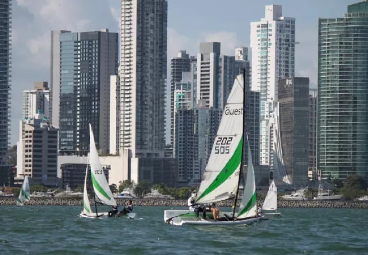 La competencia de regata se realizará en la Bahía de Panamá. Foto: Cortesía