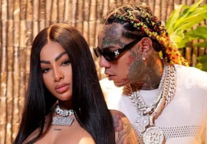 Yailin y Tekashi 6ix9ine. Foto: Redes sociales